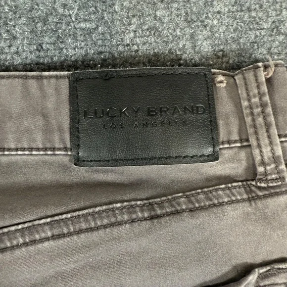 Lucky Brand Pants Mens 36x32 Gray Chinos 121 Slim Straight 5 Pocket - Picture 12 of 13